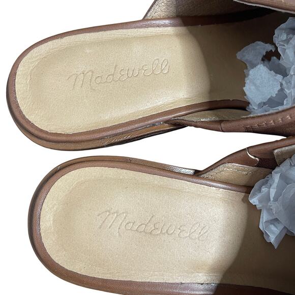 MADEWELL THE JANEEN PLATFORM MULE BROWN SIZE 8 - Picture 3 of 6